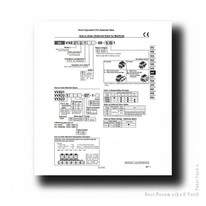 SMC Pneumatics Colector de válvula de control de VXE2241V-00-5G1 - Product Image 1