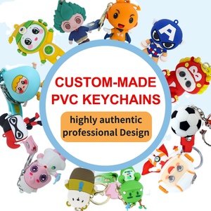 Customizable PVC Keychain 2D 3D Soft Keychain with Personalized Logo for Promotions & Carabiners