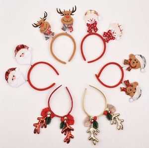 Diademas de Papá Noel, duendes y muñecos de nieve para niños y adultos, recuerdos para fiestas navideñas - Product Image 2