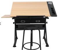 Table de Dessin Scolaire Moderne de Haute Qualité, Vente en Gros Direct Usine, Design à Angle Réglable, Mobilier Scolaire Personnalisable