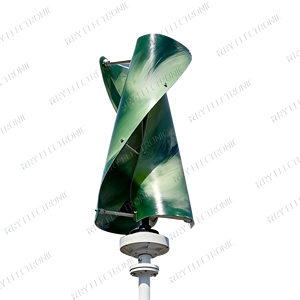 Système de génération éolienne hors réseau à faible régime 1000W 2000W à spirale verticale, couleur et motif personnalisés, pour usage domestique - Product Image 4