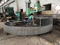 Engrenage de circonférence pour broyeur à boulets à faible abrasion, machinerie minière pour le broyage du clinker de ciment, fonctionnement stable, livraison rapide