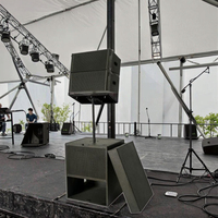 Haut-parleur Line Array unique de 10 pouces et haut-parleur ultra-bas Line Array unique de 18 pouces au sol