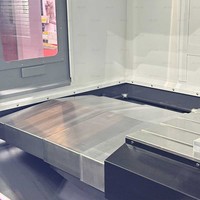Bouclier de protection télescopique en acier pour fraiseuse, bouclier de protection en acier pour équipement de machine