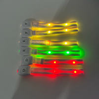 Bracelet Flash LED RFID avec logo personnalisé Bracelet lumineux en nylon télécommandé pour grands événements