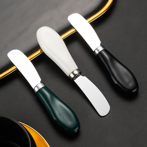 Couteau à beurre en acier inoxydable, épandeur de confiture, manche en céramique, style minimaliste vintage, idéal pour étaler le beurre, la confiture, le <span class=keywords><strong>fromage</strong></span> à la crème - Product Image 6