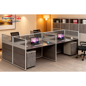 Modern Design Economical and Durable Modular <b>Office</b> Partitioned Executive <b>Office</b> with Computer and Employee <b>Wooden</b> <b>Desks</b> - Product Image 6