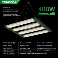 Lampe de culture hydroponique à LED pliable de 400 watts avec spectre complet IP65 COB rechargeable pour la culture de plantes et de légumes