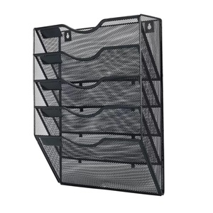 Organisateur de fichiers <span class=keywords><strong>mural</strong></span> en maille à 5 poches, <span class=keywords><strong>porte</strong></span>-documents <span class=keywords><strong>mural</strong></span> pour courrier, papier, dossiers, pour le bureau, la maison, l'école - Product Image 1