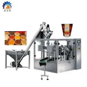 Remplissage vertical automatique 500g 1kg épices éplucher poivre poudre jus de fruits farine levure poudre machine d'emballage