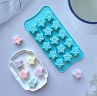 15 cavités étoile à cinq branches moule à chocolat Silicone gommeux bonbons gelée Suger moule bricolage à la main bac à glaçons faisant des moules