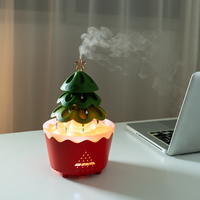 Diffuseur d'arômes de Noël personnalisable, diffuseur d'huiles essentielles ultrasonique portable de bureau, humidificateur d'air relaxant pour la maison