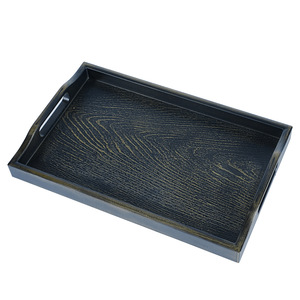 Double-sword round imitation bronze Japanese <b>tray</b>, dessert plate, <b>tea</b> <b>tray</b>, sushi plate, sukiyaki, Japanese and Korean cuisine - Product Image 1