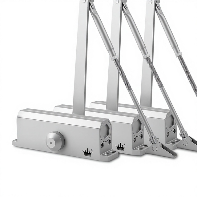 Heavy Duty 45-65 Kg Aluminum Overhead Hydraulic Door Closer Modern Design with Hold Open Closing Door Opener