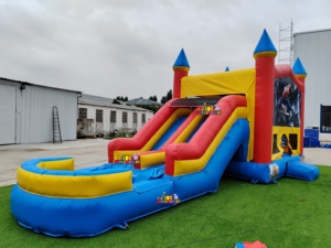 <span class=keywords><strong>Castillo</strong></span> Inflable Comercial con Tobogán, de PVC, para Uso <span class=keywords><strong>en</strong></span> Interiores y Exteriores, Ideal para Fiestas Infantiles y Alquiler - Product Image 5