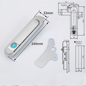 Kete AB302-1 Kẽm Hợp Kim Phẳng Mạng Mạng Tủ Cửa Bảng Điều Khiển Ổ Khóa Chuyển Đổi Công Nghiệp Điều Khiển Tủ Điện Khóa - Product Image 2