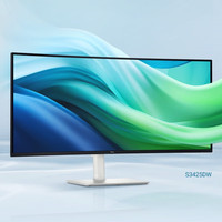 Layar Lengkung Dell 34" Quasi-4K Baru Original, 120Hz, Type-C 65W, Speaker Internal, Perangkat Keras Low Blue Light S3425DW