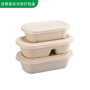 Chất lượng cao thân thiện với môi dùng một lần 1250ml hộp thực phẩm phân hủy sinh học thực phẩm container - Product Image 3