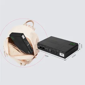 8800mAh 5V 9V 12V Mini Fonte de Alimentação Ininterrupta Router UPS Dual DC Para Câmera CCTV Wifi 19V 15V 24V 48V