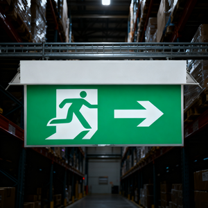 Xuất khẩu mô hình lõm dẫn dấu hiệu thoát hiểm khẩn cấp, sắt + Acrylic Vật liệu bảng điều khiển - Product Image 2