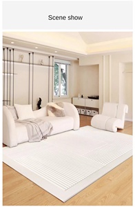 Grand <span class=keywords><strong>Tapis</strong></span> Neutre Moderne <span class=keywords><strong>Beige</strong></span> Doux et Gris Chaud Crème Épais Style Salon Extérieur <span class=keywords><strong>Tapis</strong></span> Décor - Product Image 2