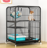 Empilable modulaire chat villa cage luxe chat maison cage grand bricolage 3 niveaux à vendre empilable chat cage