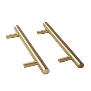 Minimalist <b>Copper</b> Bar Handle For Cabinet Furniture Anti Rust Treatment - Product Image 3