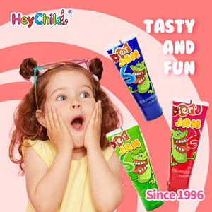 कैंडी थोक कस्टम निजी लेबल नए टूथपेस्ट तरल मिठाई बच्चों कैंडी खिलौने मिश्रित फल स्वाद के साथ जाम - Product Image 4