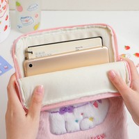 Sac à bandoulière unisexe en velours peluche léger et portable, pochette pour ordinateur portable avec fermeture éclair, iPad Pro/Air/Mini 9.7" 10.9" 10.5" 11" Galaxy Tab