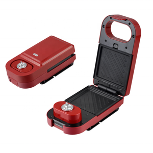 Pembuat Sandwich & Waffle Otomatis Elektrik 6-in-1 dengan Pelat Anti Lengket yang Dapat Dilepas, Fungsi Grill & Panini - Product Image 1