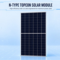 Panneau solaire monocristallin 550W 580W 600W 700W type N HJT bifacial pour usage domestique, système hors réseau, durée de vie de 30 ans