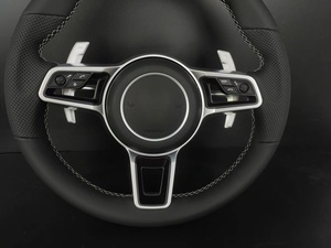 Volante Personalizado OEM/ODM para <span class=keywords><strong>Porsche</strong></span> Cayenne Cayman, Venta al por Mayor, Fibra de Carbono y Cuero para Palancas de Cambio - Product Image 4