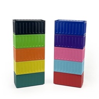 Nouveauté forme rectangulaire vide métal peut boîte-cadeau cartes artisanat Snack stockage des aliments étain