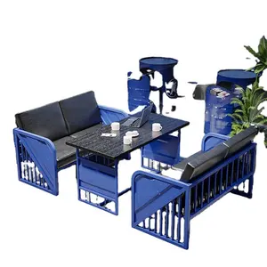Винтажные промышленные креативные настольные столы и стулья для отдыха