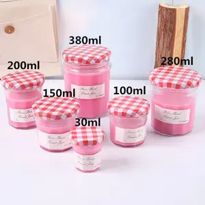 Cheaper Various Specifications Customize Logo Glass Honey Kitchen Storage Jar Set With Lid