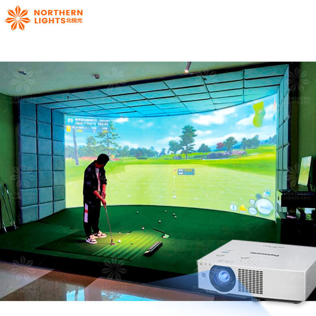 2026 High Quality New Indoor Business and Golf Club Training Center Popular AR Golf Simulator