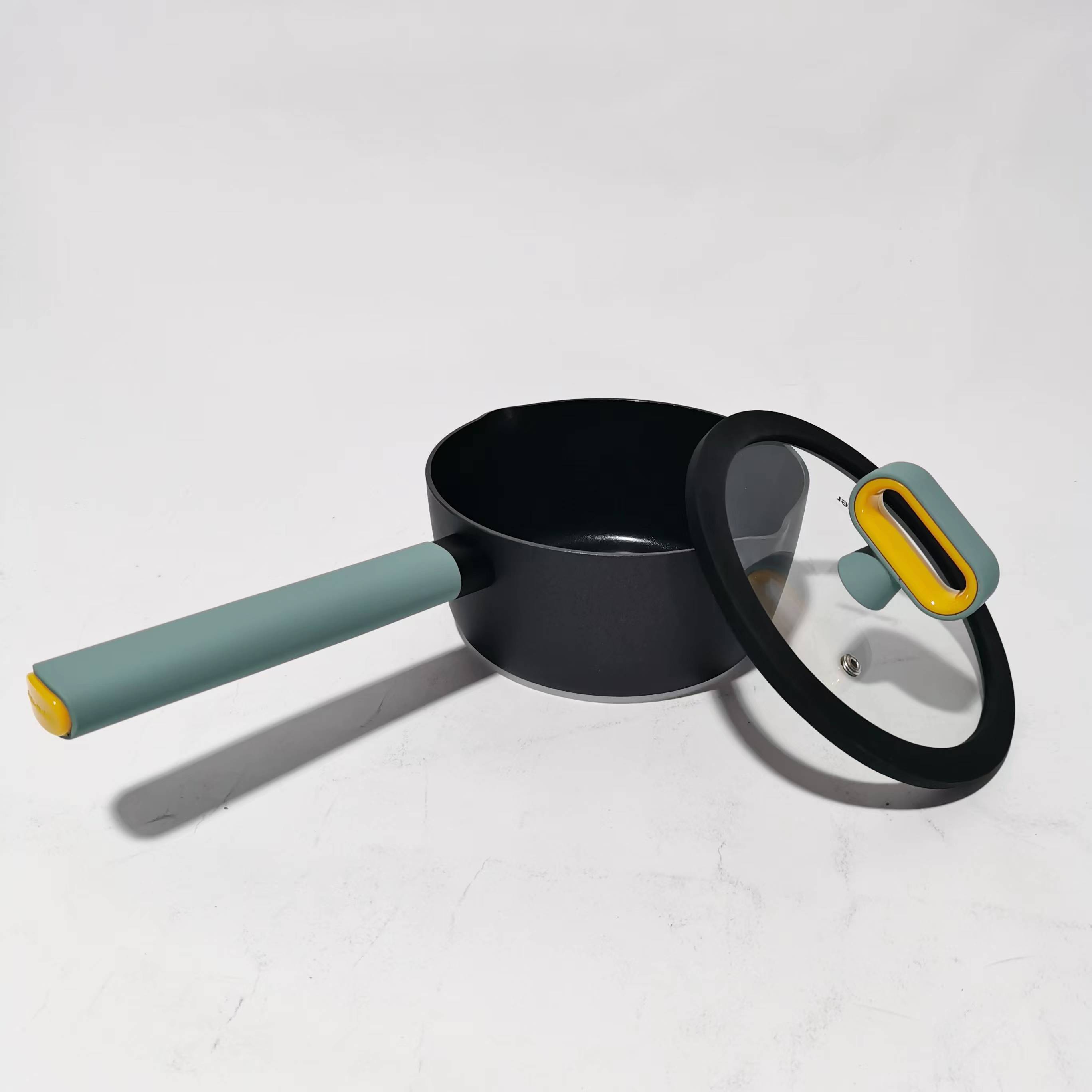 Non Stick Cookware Set Aluminium Pot and Pan High Quality Factory Direct Sell Rust-proof with Insulated Handle for Kitchen · image 5