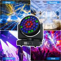 Mgolighting fabricant k20 37X15w zoom abeille lavage des yeux led tête mobile pour les lumières de la scène de concert tête mobile