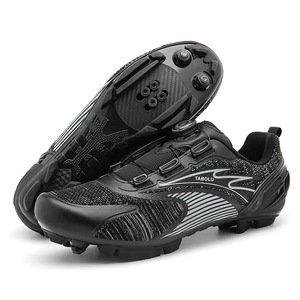 Tabolu Mountain Bike Shoes Clipless Cycling Shoes EVA Rubber Sole Mesh Lining For Outdoor Riding - Product Image 1