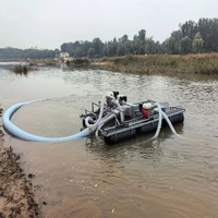 Bote de Sifón con Bomba de Aire Inflable en Oferta, 4/6/8 Pulgadas, con Motor Diésel, para Extracción de Arena por Succión, para Ríos y Embalses
