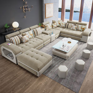 Cina Ultime Basso Prezzo A Buon Mercato Soggiorno Divani Moderni Mobili Per La Casa di Velluto Divano Sectionals Divani Morbido Divano Impostazione 7 Posti - Product Image 1