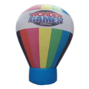 Rooftop Hot Air Balloon Shape Advertising Inflatable Ground Balloon For Promotions