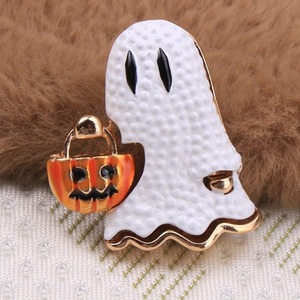 1 broche de fantasma de Halloween con <span class=keywords><strong>calabaza</strong></span> flotante, accesorio de ropa para mujer, regalo - Product Image 2