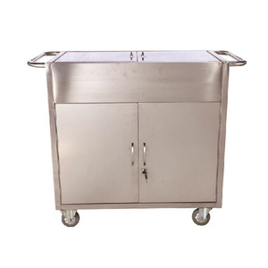 Lekang Medical Stainless Steel Trolley 700x450x800mm With Lock Hospital Furniture Industrial Design Durable - Product Image 1