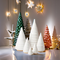 Arbre de Noël en céramique de style moderne personnalisé pour la décoration intérieure et les cadeaux