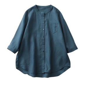 Camicia bianca con vendita diretta del produttore camicia bianca da donna a maniche lunghe a maniche lunghe abiti da donna plus size top - Product Image 2