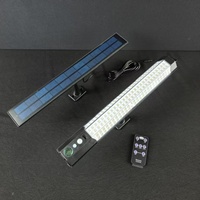 Promotion : Lumière d'induction murale pour camping et armoire, 158 LED, ABS PC, câble 5M, rechargeable solaire, télécommande, modèle 1:1