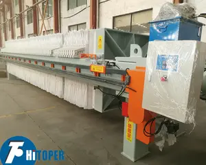 High quality program-controlled automatic China filter press used in the mining, metal, coal washing, slurry production.