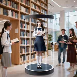 Zhuxin OEM Hologram gian hàng triển lãm hình trụ thiết lập với 2D để chuyển đổi 3D để thu hút du khách - Product Image 3