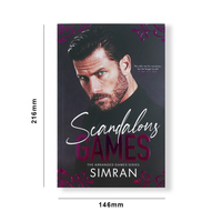 Impression de livres brochés personnalisés, roman d'amour à couverture souple, bords pulvérisés, édition spéciale gaufrée, auto-édition, estampage à chaud
